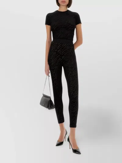 Versace Jeans Couture Slim Fit Zebra Devoré Leggings