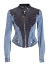 Versace Jeans Couture Slim Fit Zip Jacket In Lavado Claro