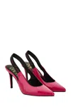 Versace Jeans Couture Slingback Pointed-toe Pumps In Pink