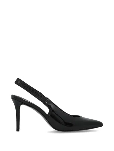 Versace Jeans Couture Slingback Pointed-toe Pumps In Black