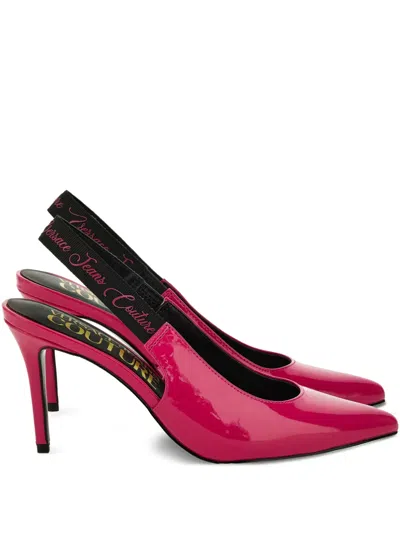 VERSACE JEANS COUTURE SLINGBACK POINTED-TOE PUMPS