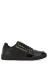 Versace Jeans Couture Logo-debossed Leather Sneakers