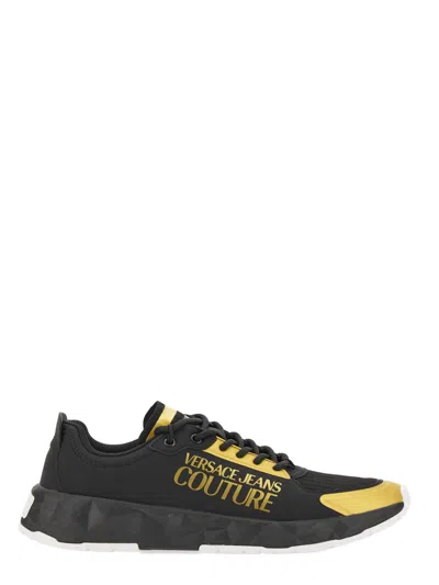 Versace Jeans Couture Sneaker With Logo In Black