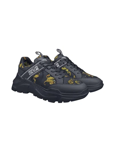 Versace Jeans Couture Sneakers In Black