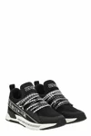 Versace Jeans Couture Lace-up Logo Sneakers In Black