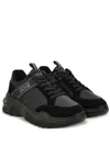 Versace Jeans Couture Logo-patch Chunky Sneakers In Black