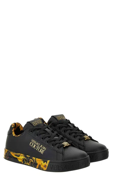 Versace Jeans Couture Sneakers In Black