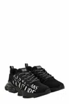 Versace Jeans Couture Logo-detail Sneakers In Black