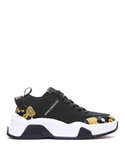 Versace Jeans Couture Sneakers In Black