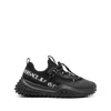 Versace Jeans Couture Logo-embossed Round Toe Sneakers In Black