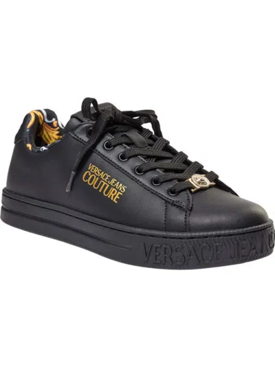Versace Jeans Couture Court 88 Low-top Sneakers In Black