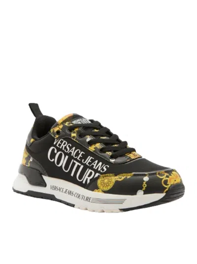 Versace Jeans Couture Sneakers In Black