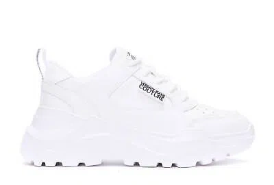 Pre-owned Versace Jeans Couture Sneakers In White Leather