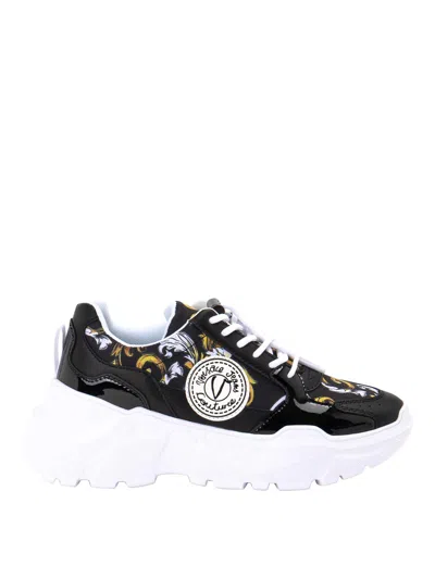 Versace Jeans Couture Sneakers In Black