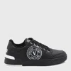 Versace Jeans Couture Sneaker With Print In Black