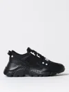 Versace Jeans Couture Logo-print Panelled Leather Sneakers In Black