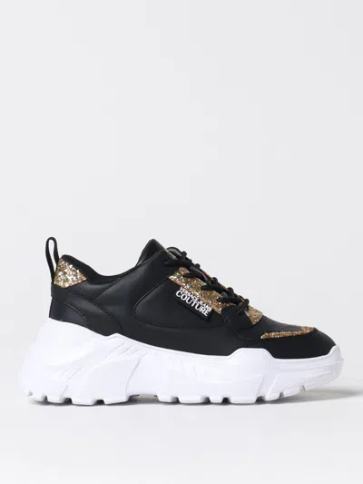 VERSACE JEANS COUTURE SNEAKERS VERSACE JEANS COUTURE WOMAN COLOR BLACK,F96634002