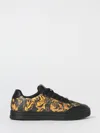 Versace Jeans Couture Sneakers  Woman Color Black In Animal Print