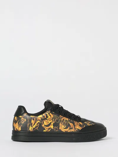 Versace Jeans Couture Sneakers  Woman Color Black In Animal Print