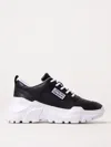 Versace Jeans Couture Black Speedtrack Sneakers In Schwarz