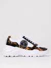 Versace Jeans Couture Barocco-print Platform Sneakers In White
