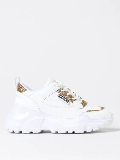 VERSACE JEANS COUTURE SNEAKERS VERSACE JEANS COUTURE WOMAN COLOR WHITE,F96634001