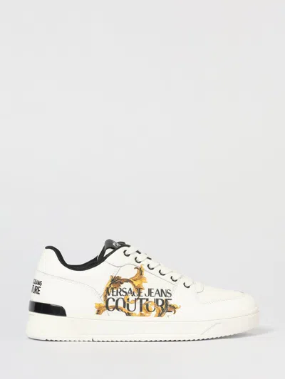 Versace Jeans Couture Sneakers  Woman Color White In Animal Print