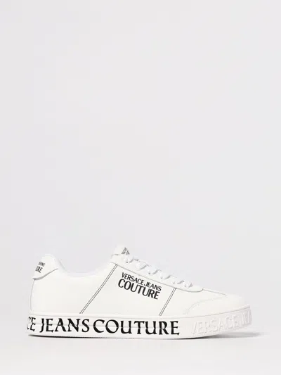 Versace Jeans Couture Sneakers  Woman Color White In Animal Print