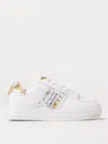 Versace Jeans Couture Barocco-print Low-top Sneakers In Weiss