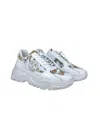 Versace Jeans Couture Barocco-print Sneakers In White