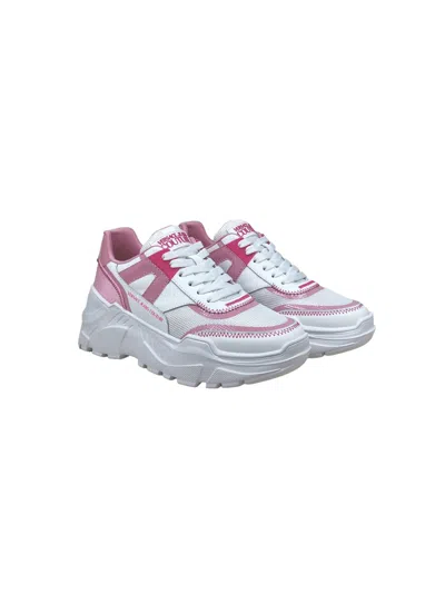 Versace Jeans Couture Chunky Logo Sneakers In White