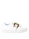 Versace Jeans Couture White Baroque Buckle Court 88 Sneakers In White