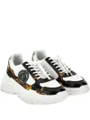 Versace Jeans Couture Barocco-print Platform Sneakers In White