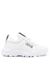 Versace Jeans Couture Logo-print Leather Low-top Sneakers In White