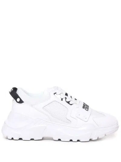 Versace Jeans Couture Sneakers With High-quality Materials And Enhanced Comfort Features In White