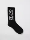 Versace Jeans Couture Socks  Woman Color Black In Schwarz