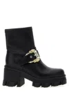Versace Jeans Couture 'sophie' Block Heel Ankle Boots