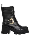 Versace Jeans Couture Black Sophie Ankle Boots In Black