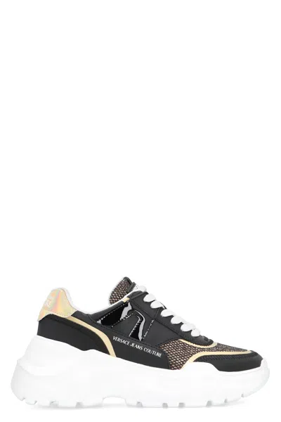 Versace Jeans Couture Speed Track Low-top Sneakers In Black