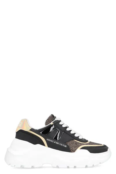 Versace Jeans Couture Speed Track Low-top Sneakers In Black
