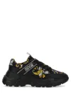 Shop Versace Jeans Couture Speedtrack Bottom Sneaker In Black
