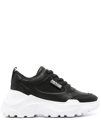 Versace Jeans Couture Speedtrack Chunky Sneakers In Black
