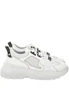 Versace Jeans Couture Speedtrack Logo-embossed Mesh Sneakers In White