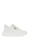 Versace Jeans Couture White Speedtrack Sneakers In White