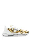 Versace Jeans Couture Sports Shoes With Barocco Print In Multi