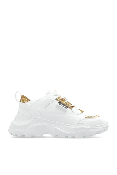 Versace Jeans Couture Sports Shoes With Logo In White