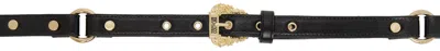 Versace Jeans Couture Ssense Exclusive Black Couture1 Belt In E899 Black