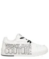 Versace Jeans Couture Starlight Low-top Leather Sneakers In White