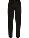 Versace Jeans Couture Men's Cotton Stretch Jeans In Black