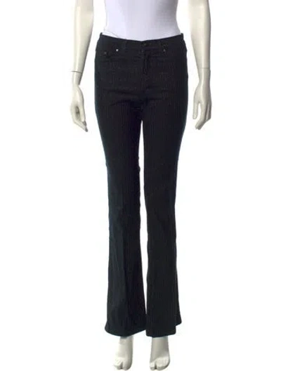 Pre-owned Versace Jeans Couture Straight Leg Pants In Black